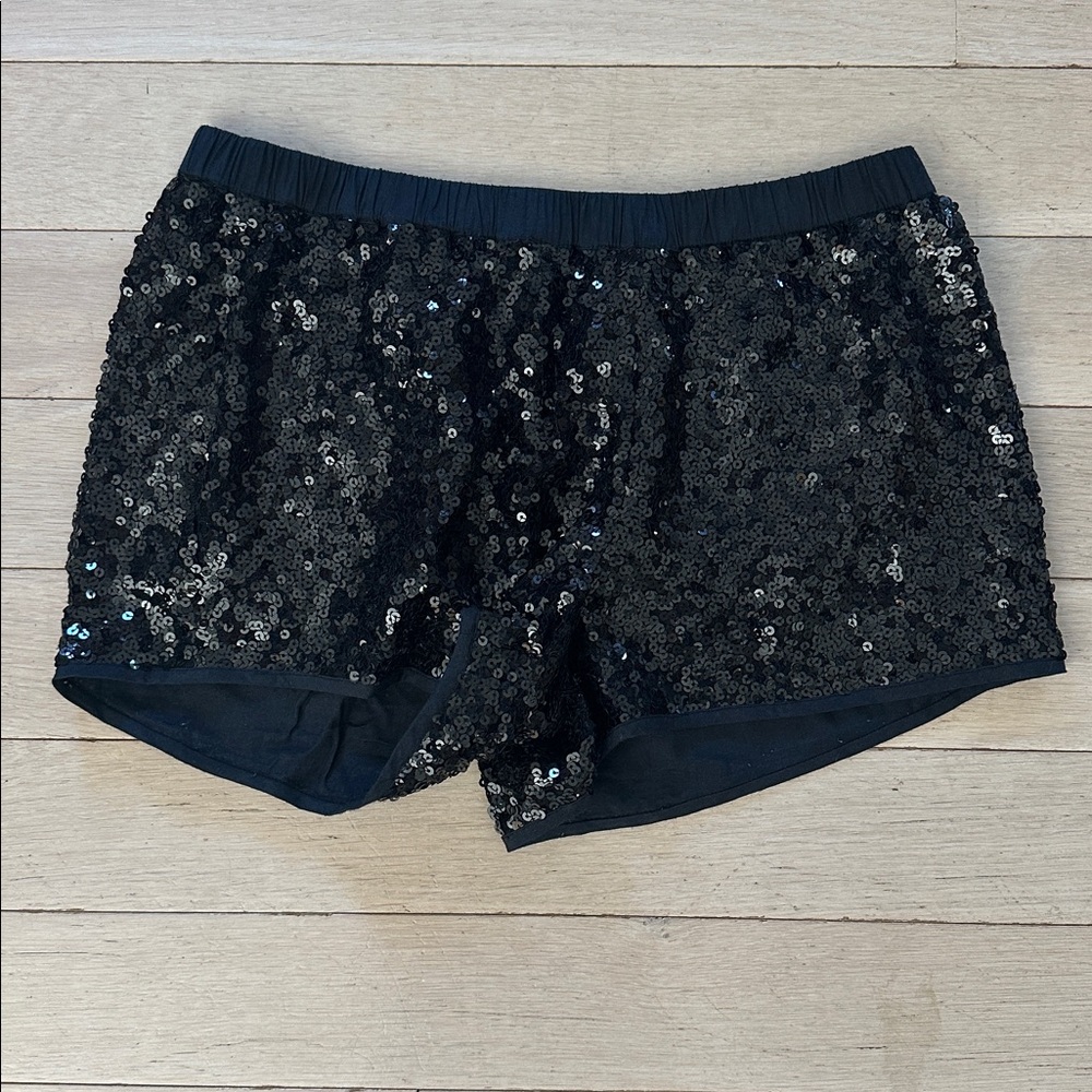 Chan Luu Black Sequin Shorts - L